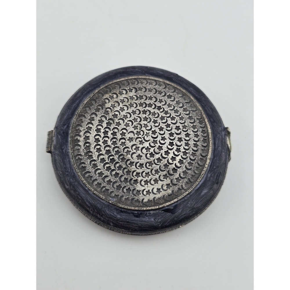 Vintage Pewter Dragonfly Compact Mirror - Picture 3 of 3